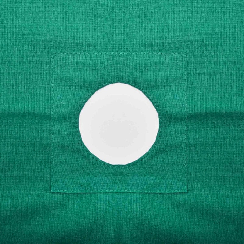 Fenestrated Drape 80x 80cm | green