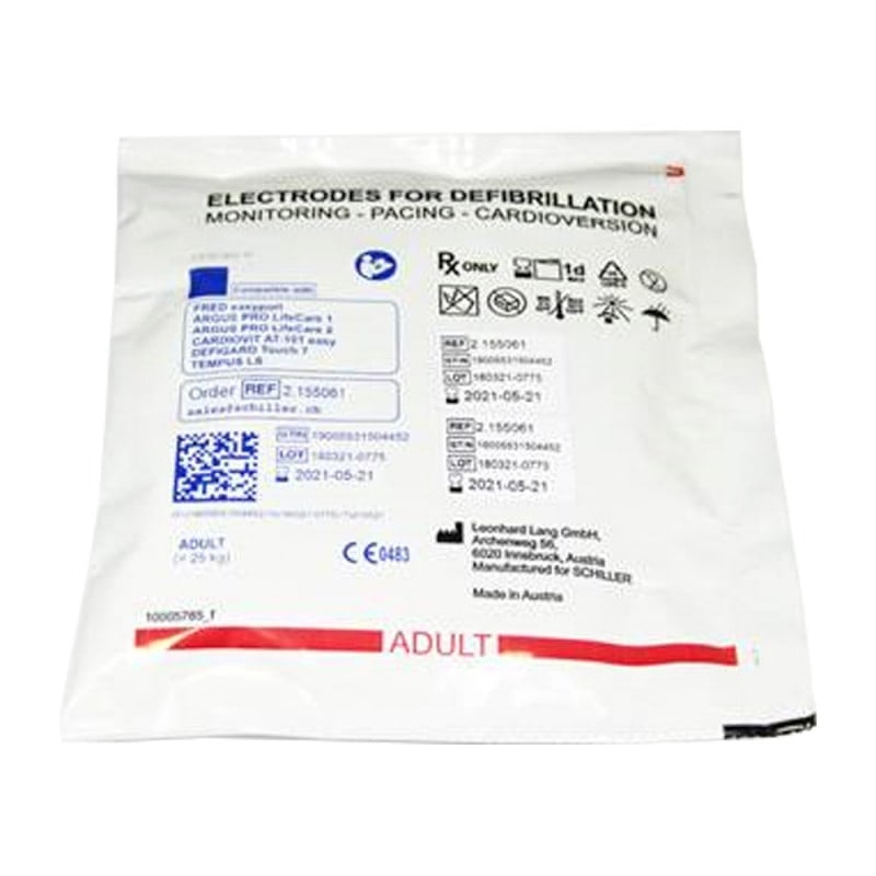Schiller Defibrillator Electrodes for adults