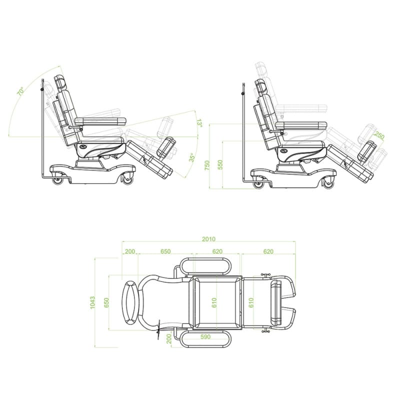 «Panamera» Treatment Chair white