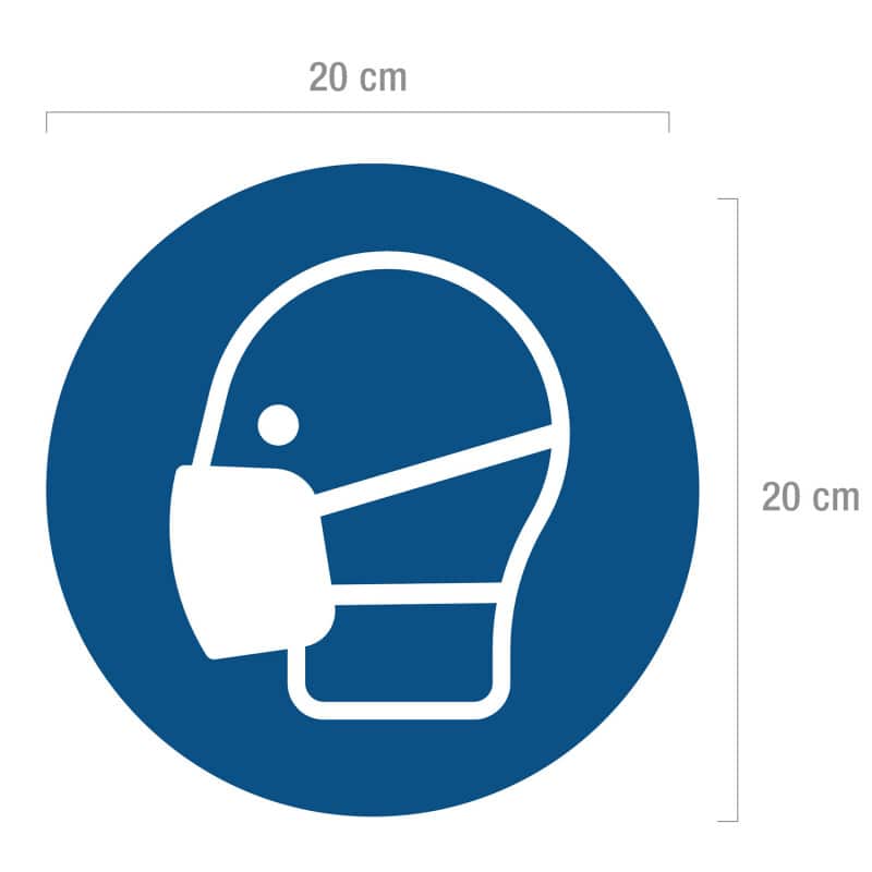 "Wear Mask" Mandatory Safety Sign (Forex)