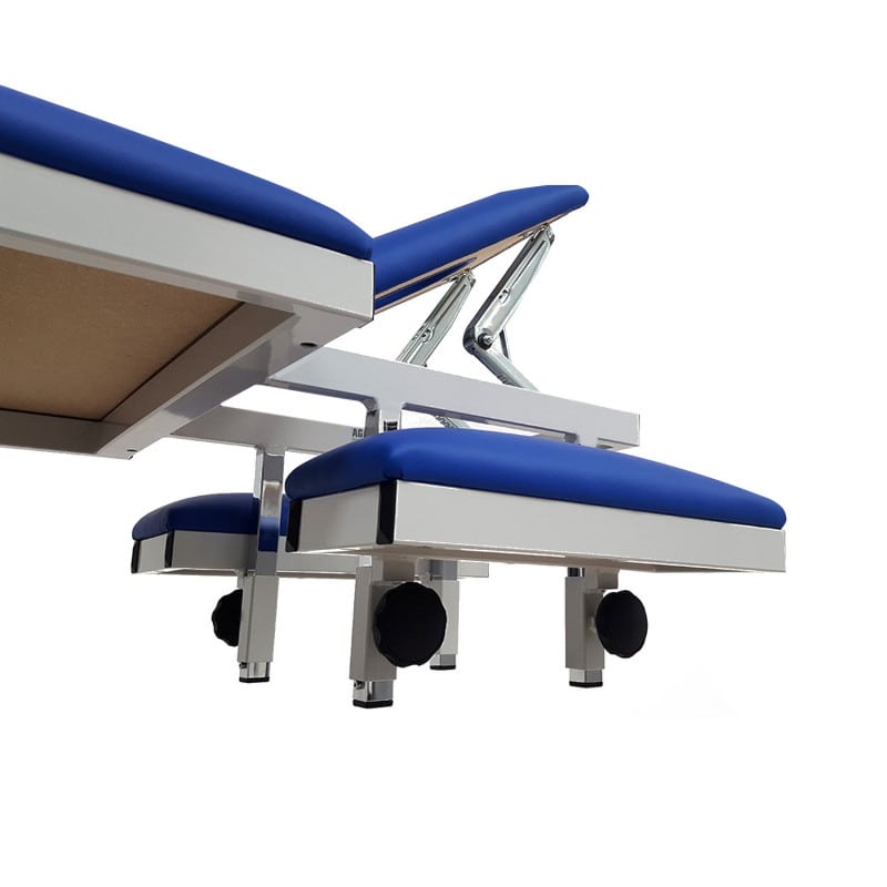 Electrically Height-Adjustable Treatment Couch light blue