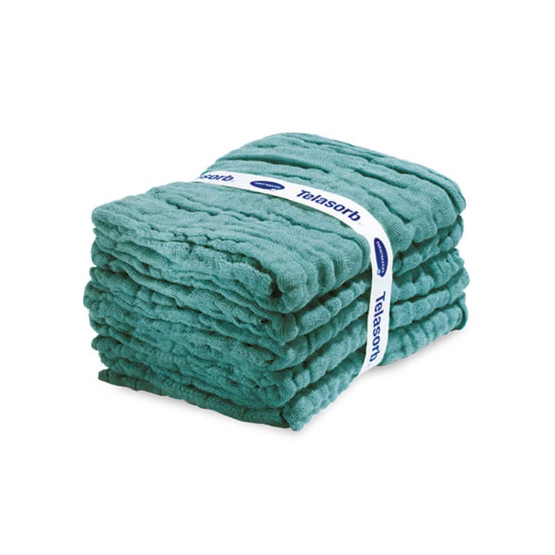 Telasorb® non-sterile (green) 45 x 45 cm, 6-ply, 20 x 5 pcs