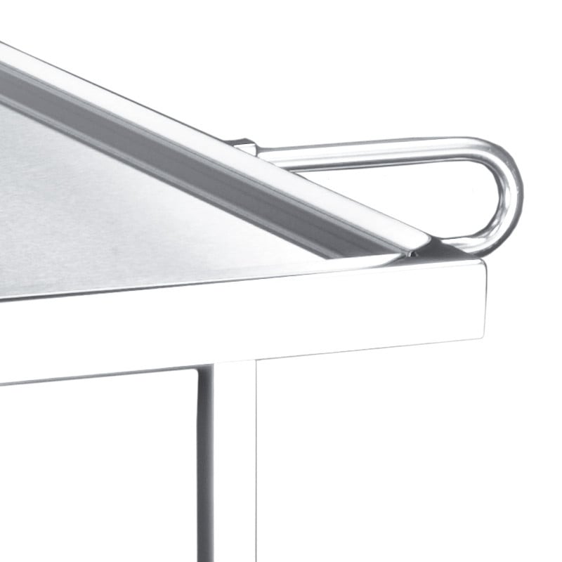 Instrument Discard Table with 2 Discard Trays