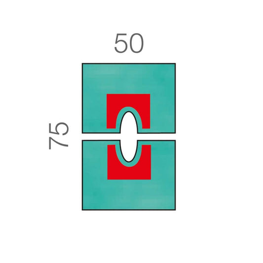 Raucodrape® Fenestrated Drape, 2-part 50 x 75 cm