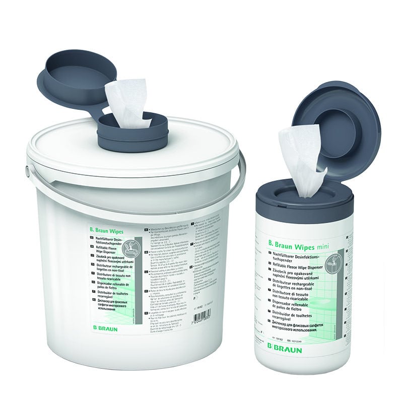 B.Braun Refillable Fleece Wipe Dispenser Dispenser Bucket