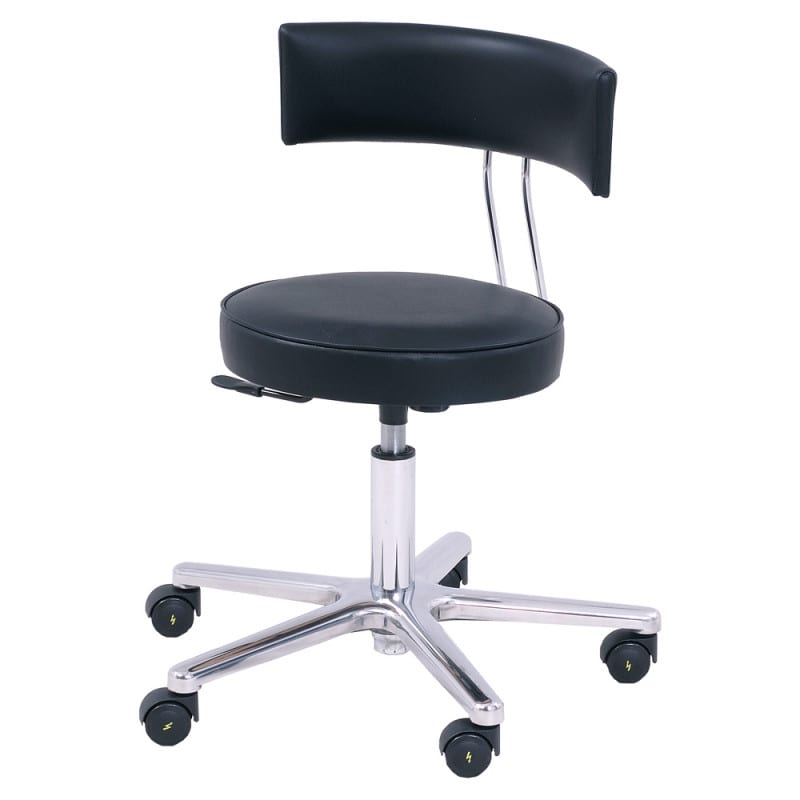 Surgical Chair with Conductive Upholstery Height Adjustment 55-73 cm, Hand Lever