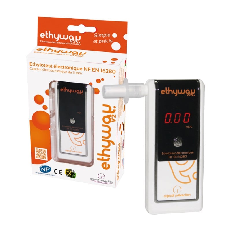 Ethyway V2 Breathalyser Display Mode 2 (up to 0.49 mg-l)