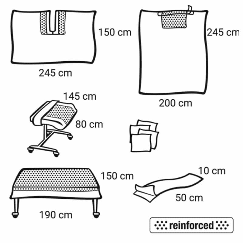 Foliodrape® Protect Plus Universal Fenestrated Drape Set I