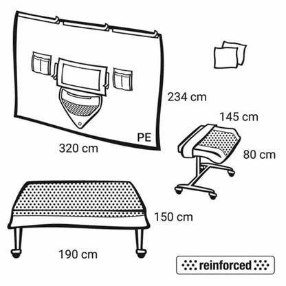 Foliodrape® Protect Vertical Drape Set