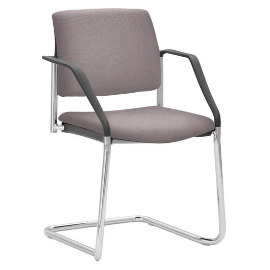 myPLANO Stackable Cantilever Chair chrome | brown