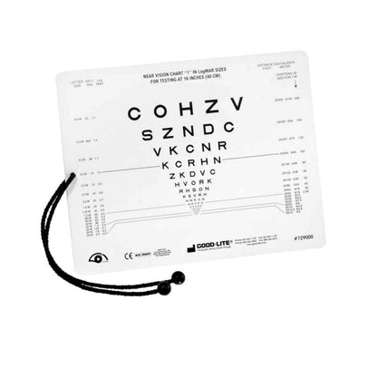 Sloan Letter Near Vision Card