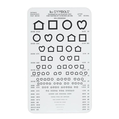 LEA SYMBOLS® Pocket-Sized Near Vision Card