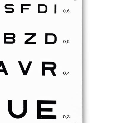 Eye Charts Letters, 5 m spacing
