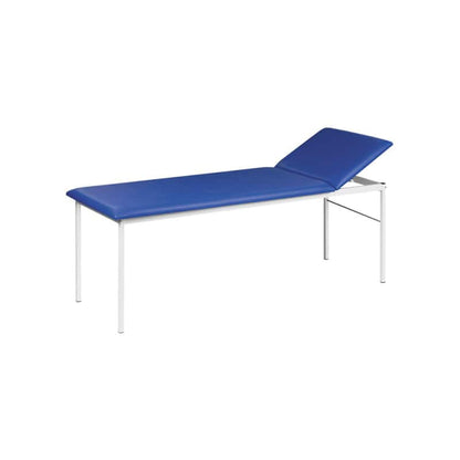 Examination Table with Adjustable Headrest partially chrome-plated steel | turquoise
