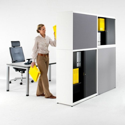 "contos" Tambour Cabinet 150.5 x 80 x 43.2 cm | anthracite